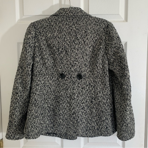Garfield & Marks tweed chevron snap Blazer/Jacket Small - Picture 5 of 11